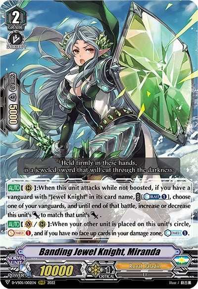 Banding Jewel Knight Miranda (5002) [D-VS05] - Cardfight Vanguard Single