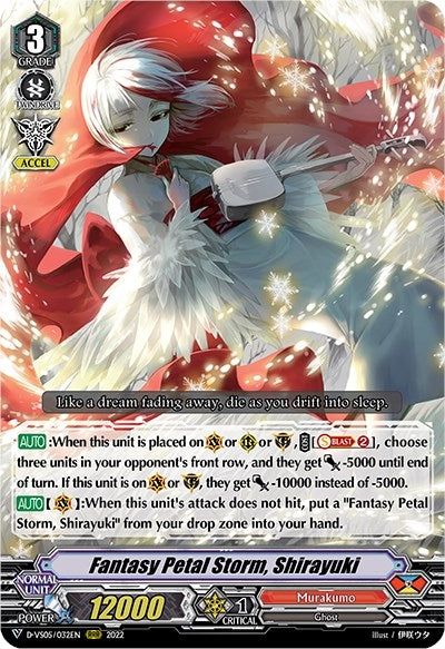 Fantasy Petal Storm Shirayuki (5032) [D-VS05] - Cardfight Vanguard Single