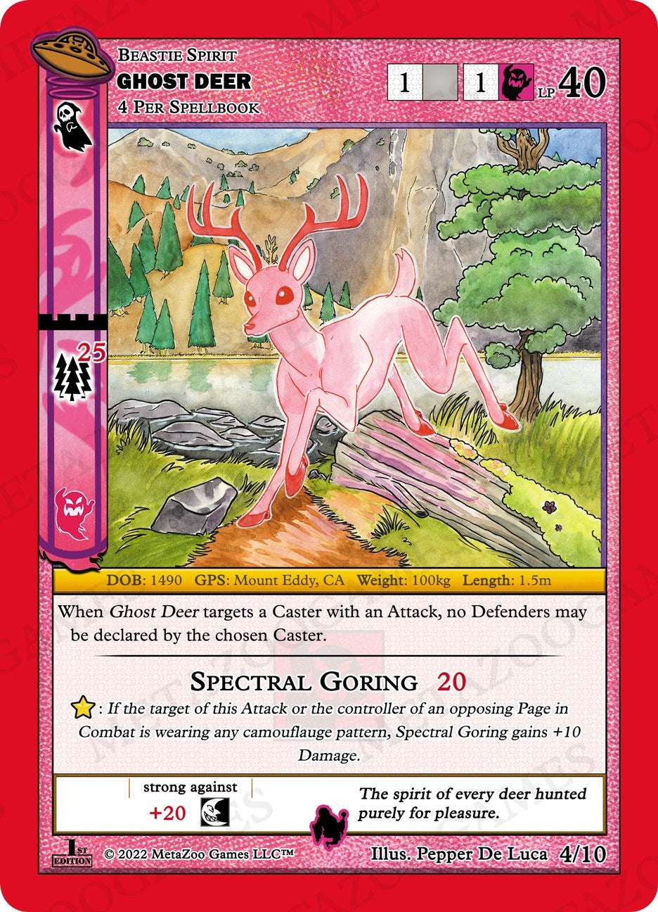 Ghost Deer (4) (UFOFE-RE) - MetaZoo Single
