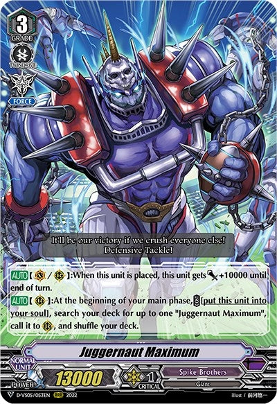 Juggernaut Maximum (5053) [D-VS05] - Cardfight Vanguard Single