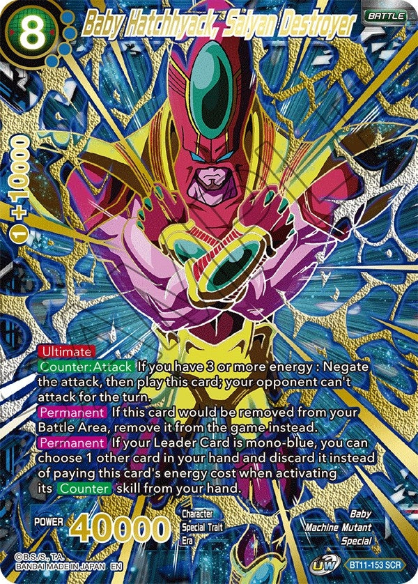 Image for Baby Hatchhyack, Saiyan Destroyer (SCR) (BT11-153) [DBS-BE21]