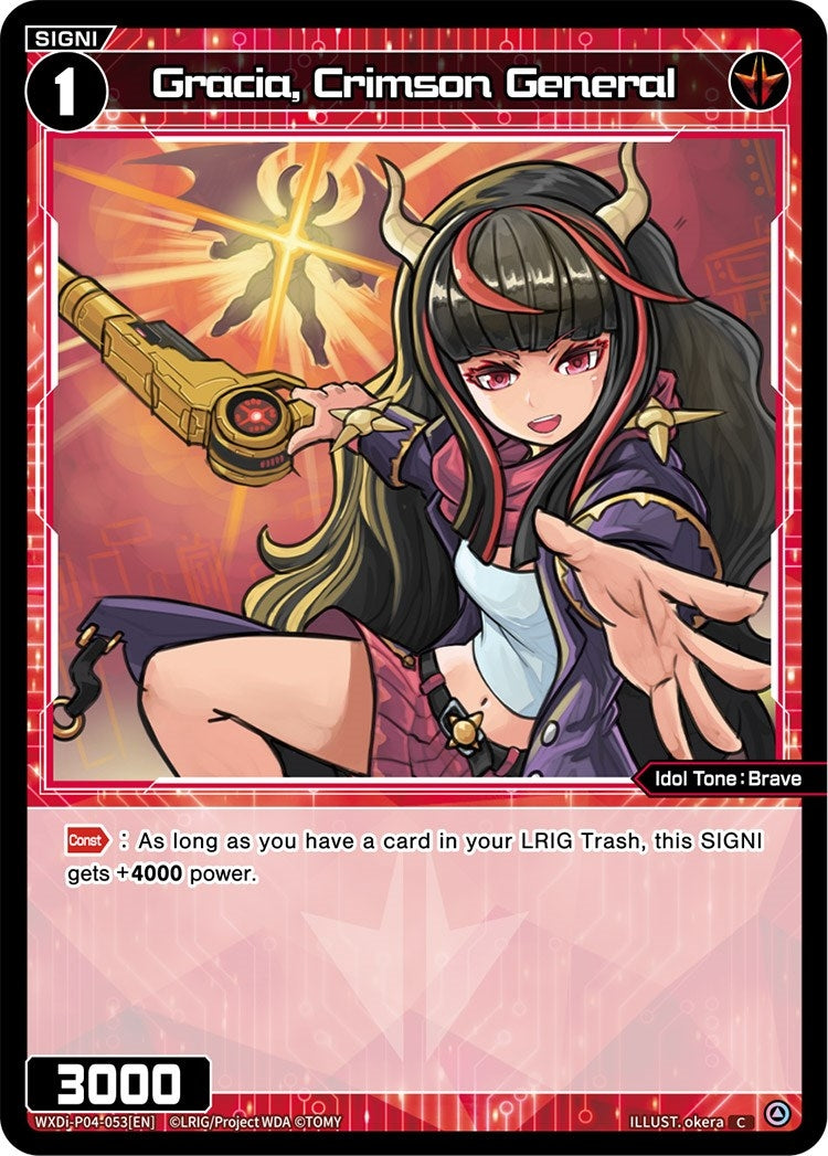 Gracia Crimson General (4053) [WXDi-P04] - WIXOSS Single