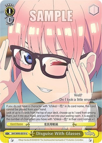 Disguise With Glasses (5) [5HY/W90] - Weiss Schwarz Single