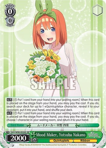 Mood Maker Yotsuba Nakano (SR) (5) [5HY/W90] - Weiss Schwarz Single