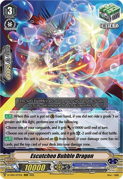 Escutcheo Bubble Dragon (5077) [D-VS05] - Cardfight Vanguard Single