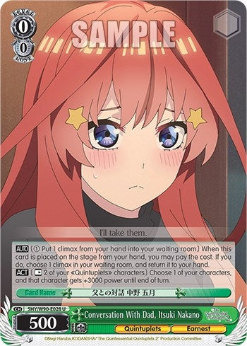 Conversation With Dad Itsuki Nakano (5) [5HY/W90] - Weiss Schwarz Single