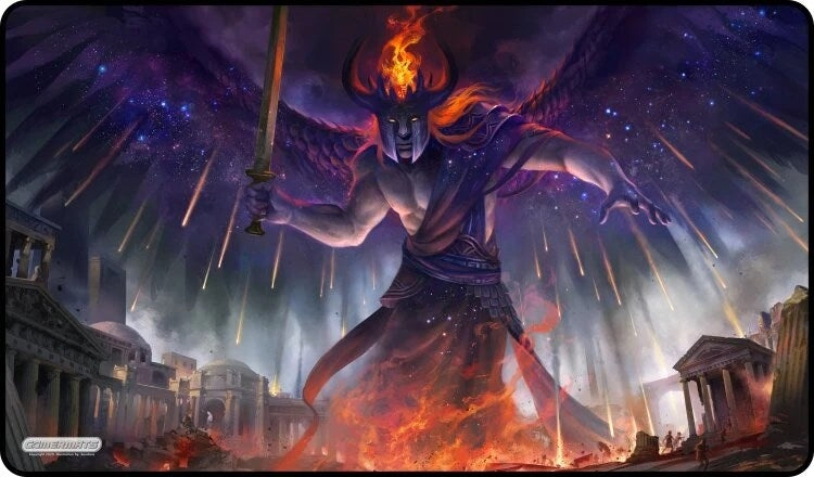 GamerMats Playmat - Wrath of Death (Premium Black Stitched) - Playmats Sealed