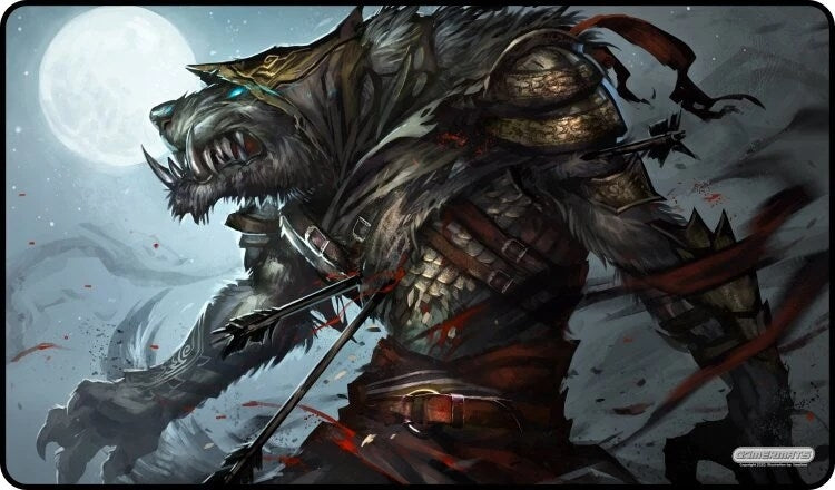 GamerMats Playmat - Werewolf Assassin - Playmats Sealed