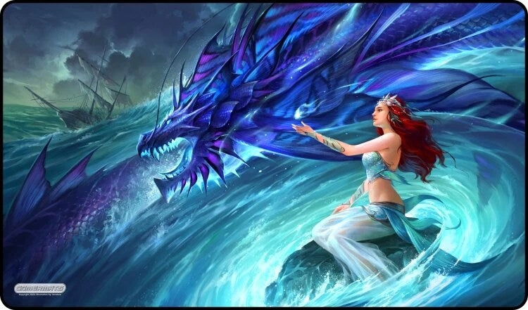 GamerMats Playmat - Water Princess (Premium White Stitched) - Playmats Sealed