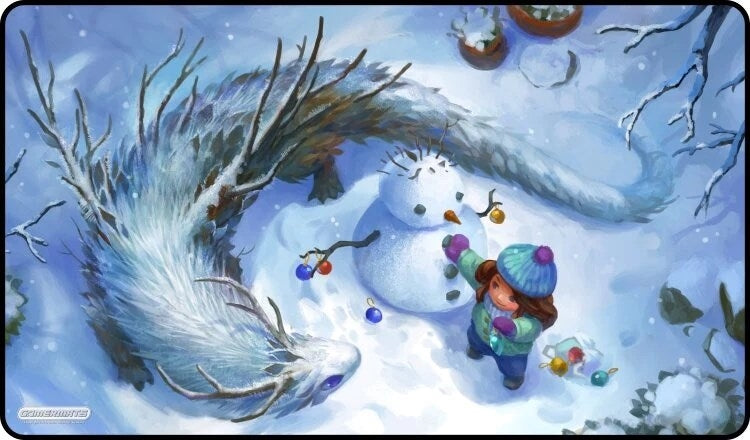 GamerMats Playmat - Do You Wanna Build a Snowman (Premium White Stitched) - Playmats Sealed