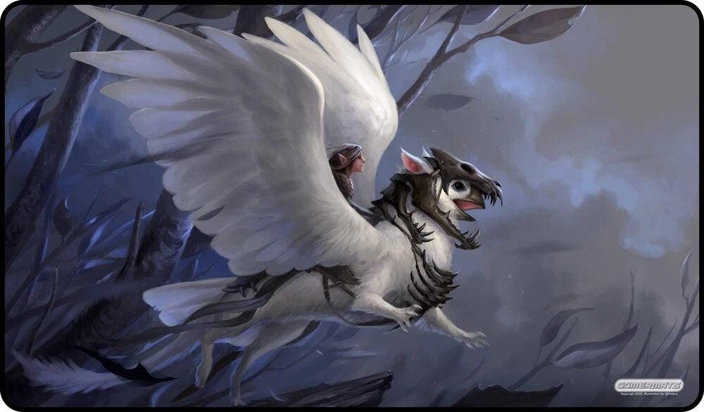 GamerMats Playmat - Small Griffon (Premium Black Stitched) - Playmats Sealed