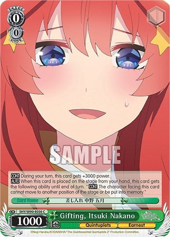 Gifting Itsuki Nakano (5) [5HY/W90] - Weiss Schwarz Single