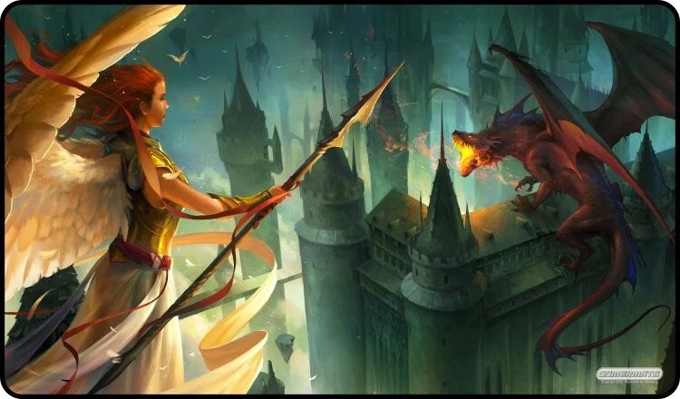GamerMats Playmat - Protect the Castle (Premium Black Stitched) - Playmats Sealed