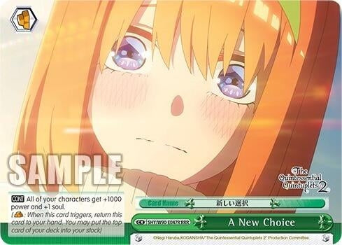 A New Choice (RRR) (5) [5HY/W90] - Weiss Schwarz Single