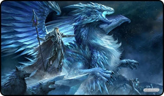 GamerMats Playmat - Frost Dragon (Premium White Stitched) - Playmats Sealed