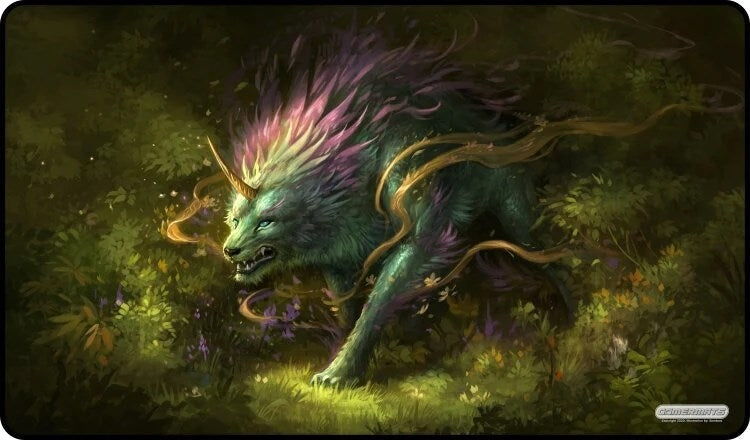 GamerMats Playmat - Forest Shaman (Premium Black Stitched) - Playmats Sealed