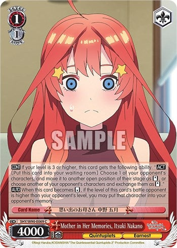 Mother in Her Memories Itsuki Nakano (5) [5HY/W90] - Weiss Schwarz Single