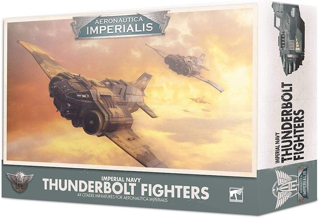 Aeronautica Imperialis - Imperial Navy Thunderbolt Fighters [PLAS] - Warhammer Box Sets Sealed