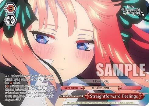 Straightforward Feelings (OFR) (5) [5HY/W90] - Weiss Schwarz Single