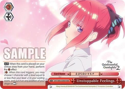 Unstoppable Feelings (RRR) (5) [5HY/W90] - Weiss Schwarz Single