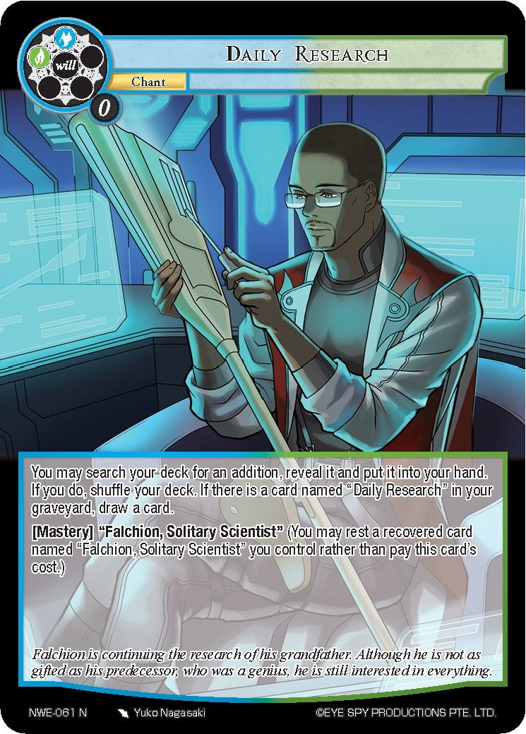 Daily Research (61) [NWE] - Force of Will Single