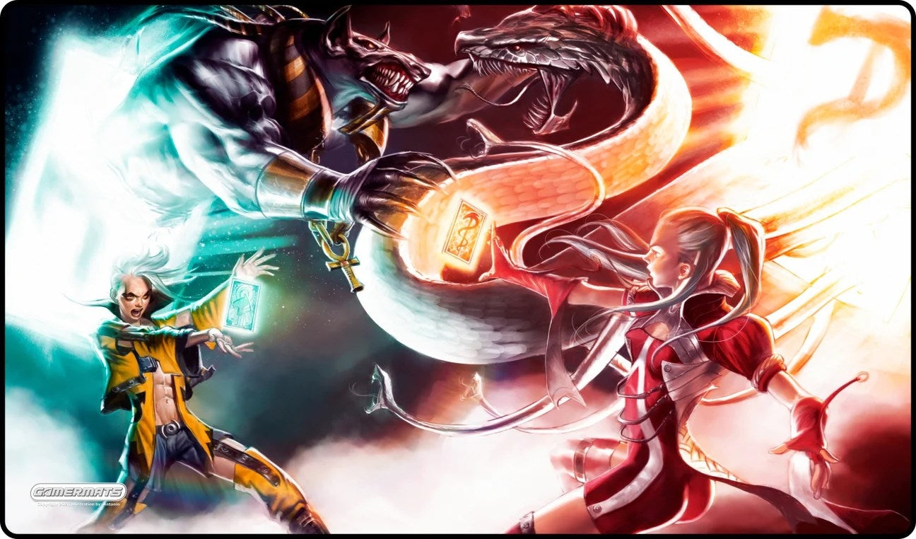 GamerMats Playmat - Duel (Premium White Stitched) - Playmats Sealed
