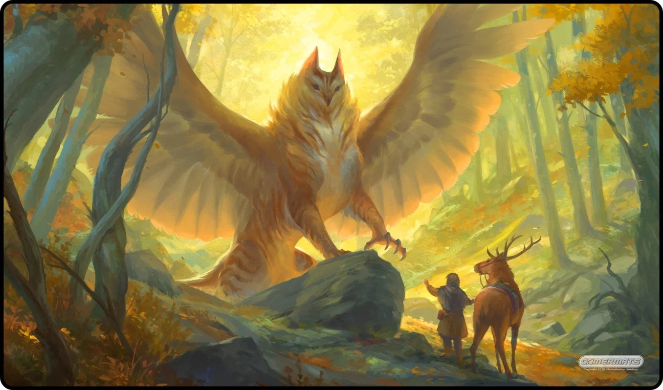 GamerMats Playmat - Golden Forest (Premium White Stitched) - Playmats Sealed