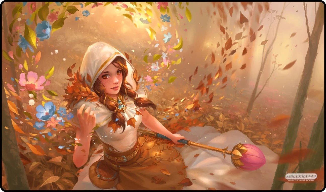 GamerMats Playmat - Bloom (Premium Black Stitched) - Playmats Sealed
