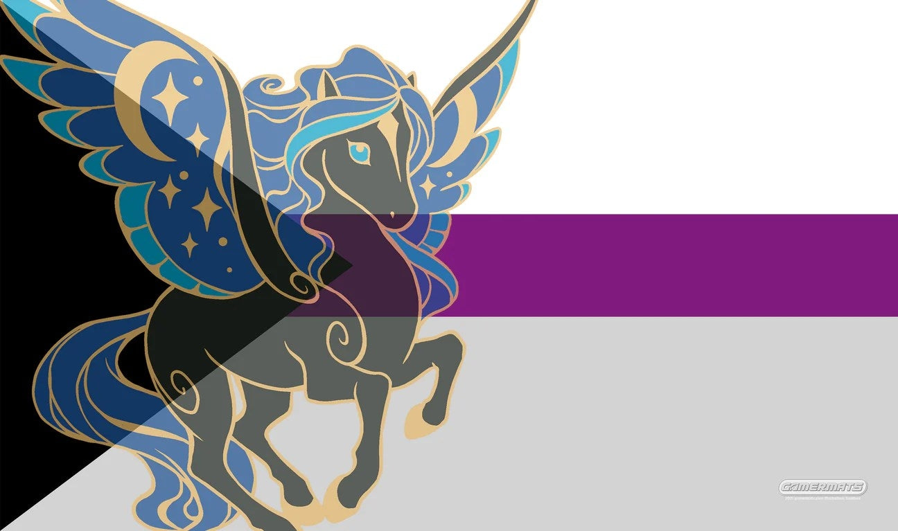 GamerMats Playmat - Demisexual Unicorn Flag - Playmats Sealed