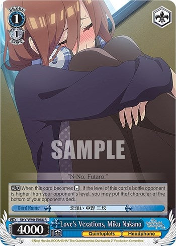 Love’s Vexations Miku Nakano (5) [5HY/W90] - Weiss Schwarz Single