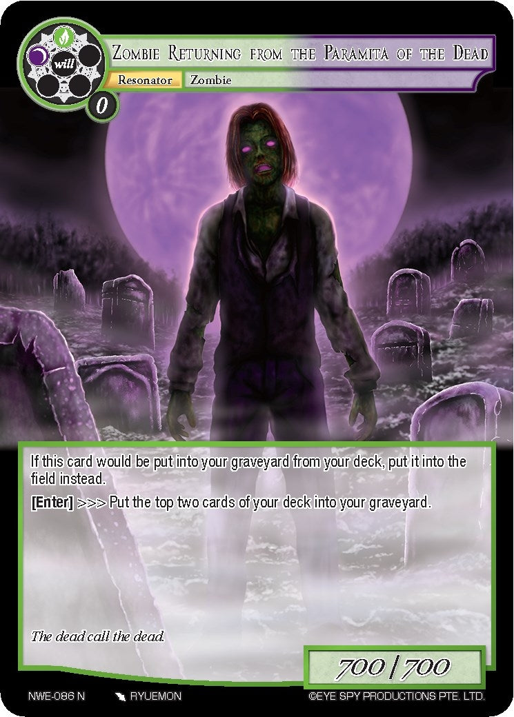 Zombie Returning from the Paramita of the Dead (86) [NWE] - Force of Will Single