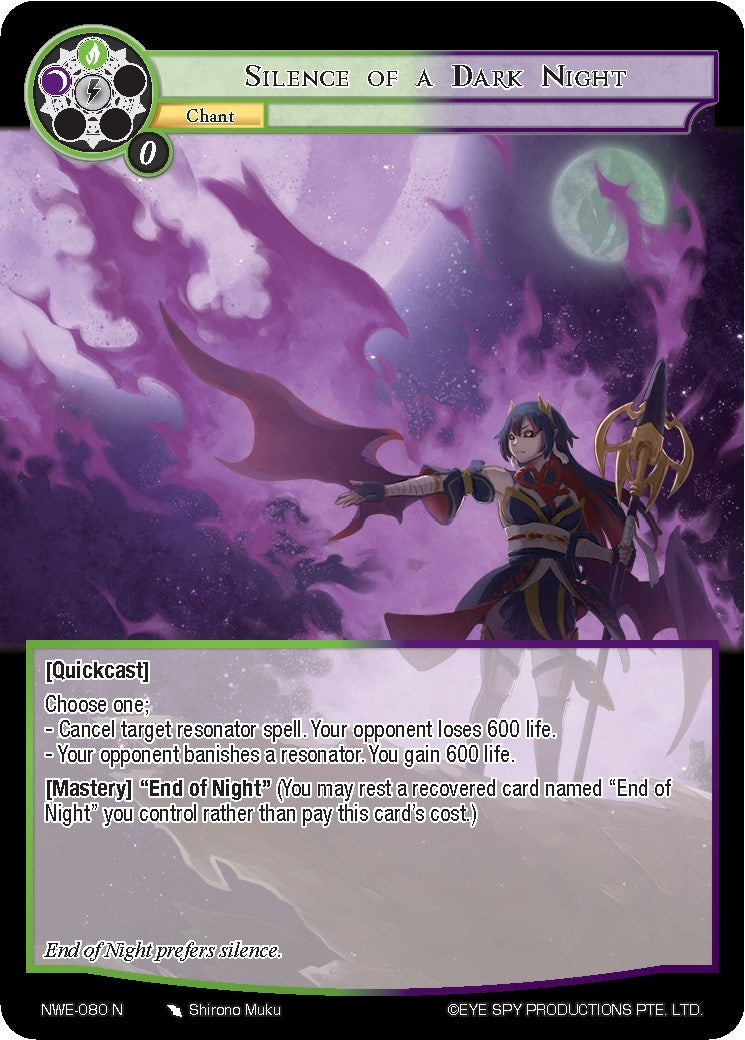 Silence of a Dark Night (80) [NWE] - Force of Will Single