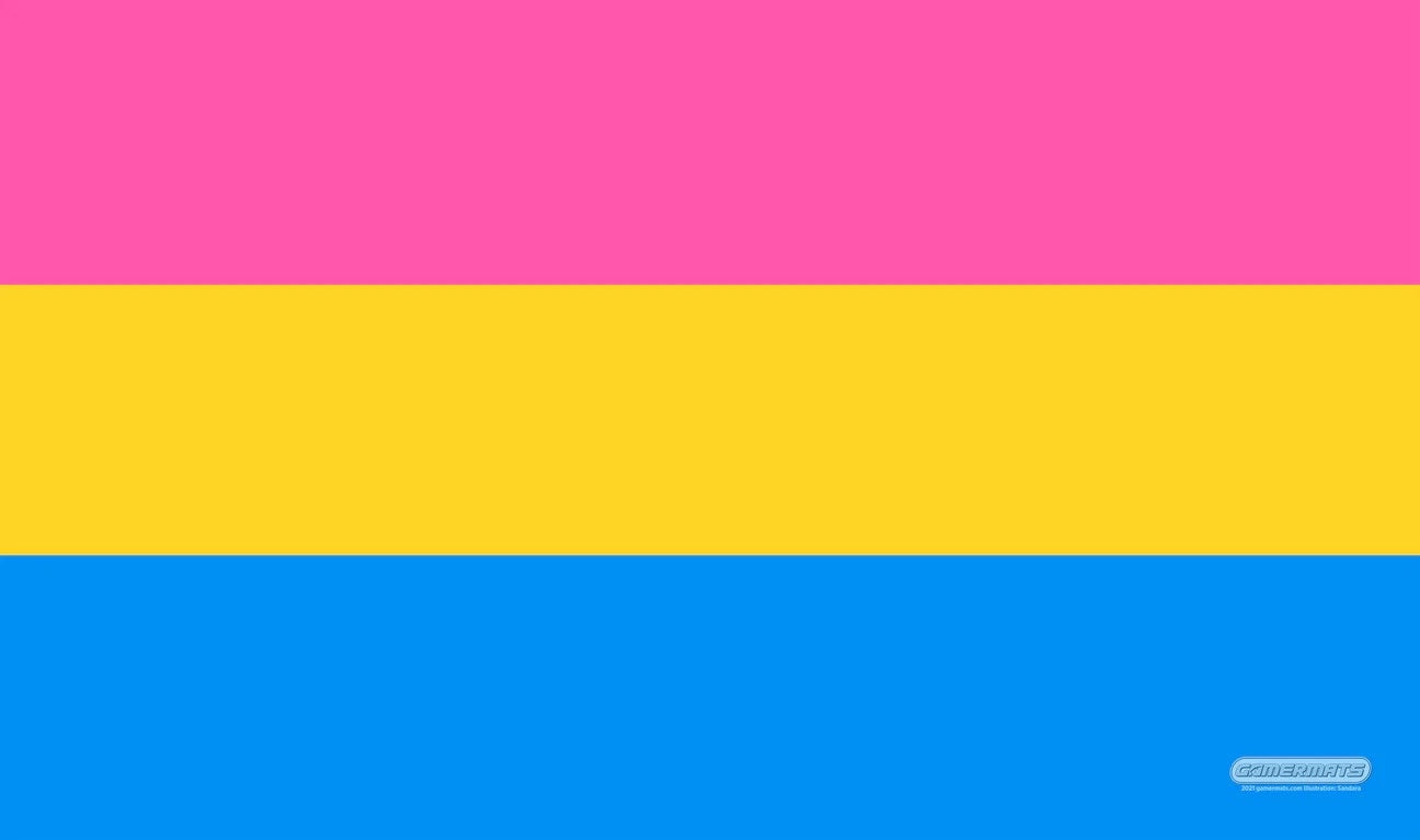 GamerMats Playmat - Pansexual Pride Flag - Playmats Sealed