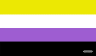 GamerMats Playmat - Non-Binary Pride Flag (Premium White Stitched) - Playmats Sealed