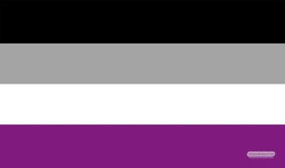 GamerMats Playmat - Asexual Pride Flag (Premium White Stitched) - Playmats Sealed