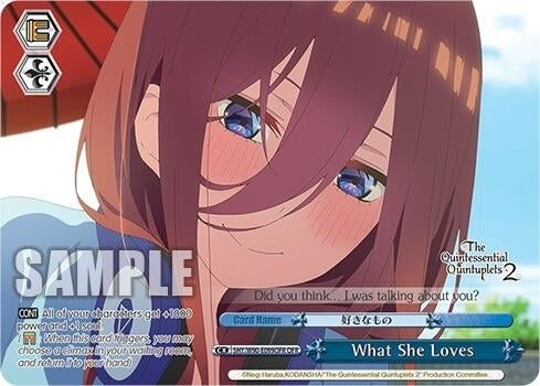 What She Loves (OFR) (5) [5HY/W90] - Weiss Schwarz Single