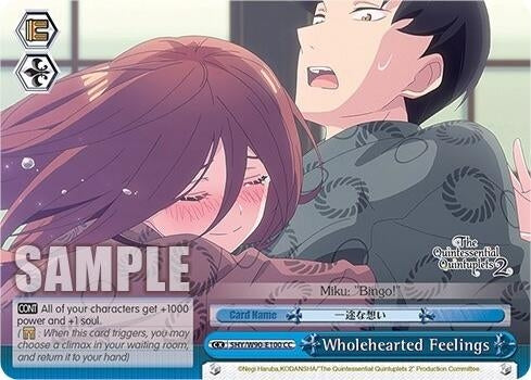 Wholehearted Feelings (5) [5HY/W90] - Weiss Schwarz Single