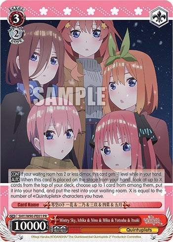 Wintry Sky Ichika & Nino & Miku & Yotsuba & Itsuki (5) [5HY/W90] - Weiss Schwarz Single