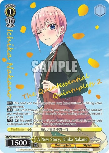A New Story Ichika Nakano (Foil) (5) [5HY/W90] - Weiss Schwarz Single