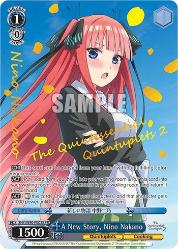 A New Story Nino Nakano (Foil) (5) [5HY/W90] - Weiss Schwarz Single