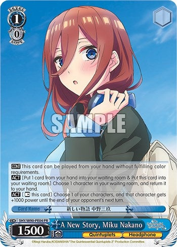 A New Story Miku Nakano (5) [5HY/W90] - Weiss Schwarz Single