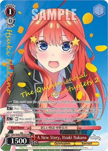 A New Story Itsuki Nakano (Foil) (5) [5HY/W90] - Weiss Schwarz Single