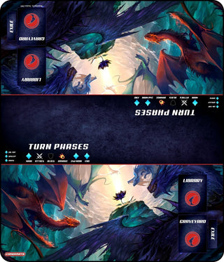 GamerMats Playmat - Lotus Guardians 2-Player XL Playmat (Magic Compatible) - Playmats Sealed