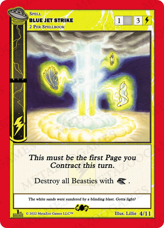 Blue Jet Strike (4) (UFOFE-TD) - MetaZoo Single