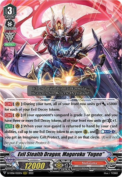 Evil Stealth Dragon Magoroku ’Fugen’ (6022) [D-VS06] - Cardfight Vanguard Single