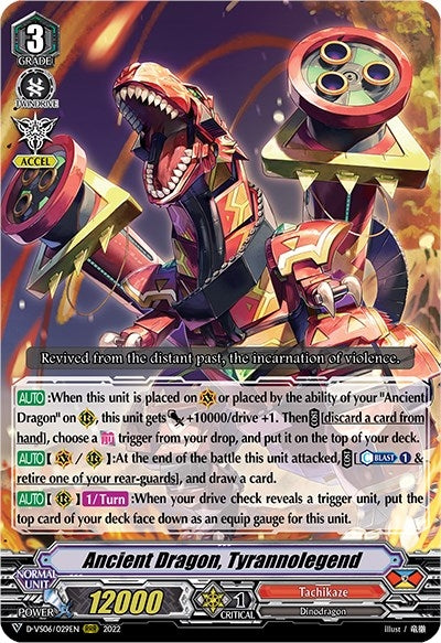 Ancient Dragon Tyrannolegend (6029) [D-VS06] - Cardfight Vanguard Single