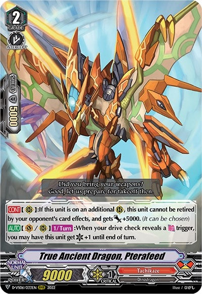 True Ancient Dragon Pterafeed (6033) [D-VS06] - Cardfight Vanguard Single