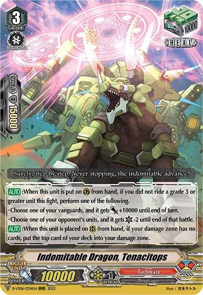 Indomitable Dragon Tenacitops (6034) [D-VS06] - Cardfight Vanguard Single