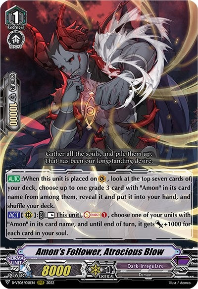 Amon’s Follower Atrocious Blow (6051) [D-VS06] - Cardfight Vanguard Single