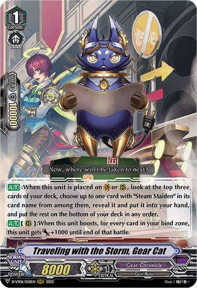 Traveling with the Storm Gear Cat (6058) [D-VS06] - Cardfight Vanguard Single